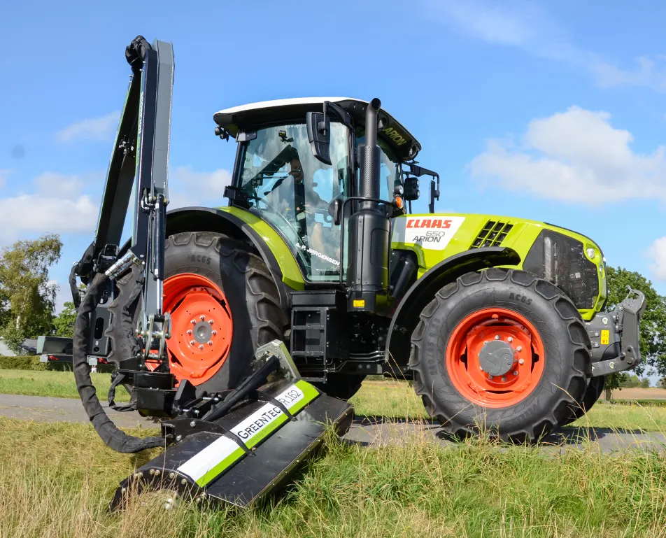 Move the boom mower forward with Rotor Flex