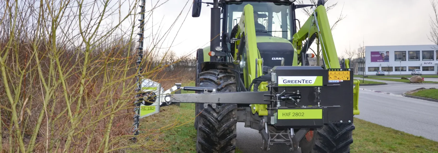 Hedge cutter attachment for tractor