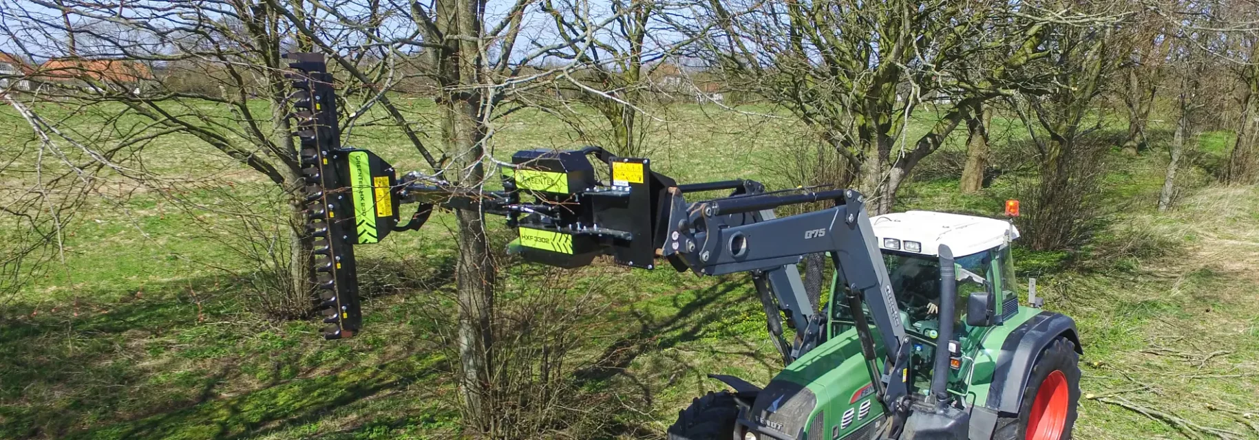 Finger bar hedge cutter for tractor