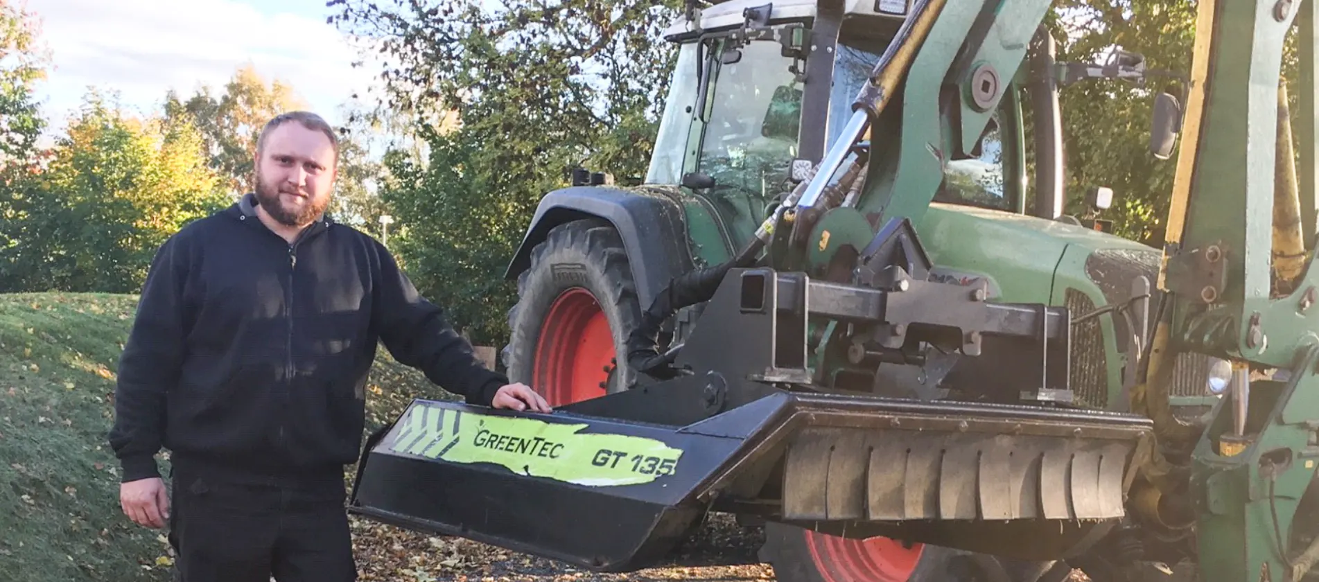 Landwirtschaftliche Landschaftspflege mit Maschinen von GreenTec