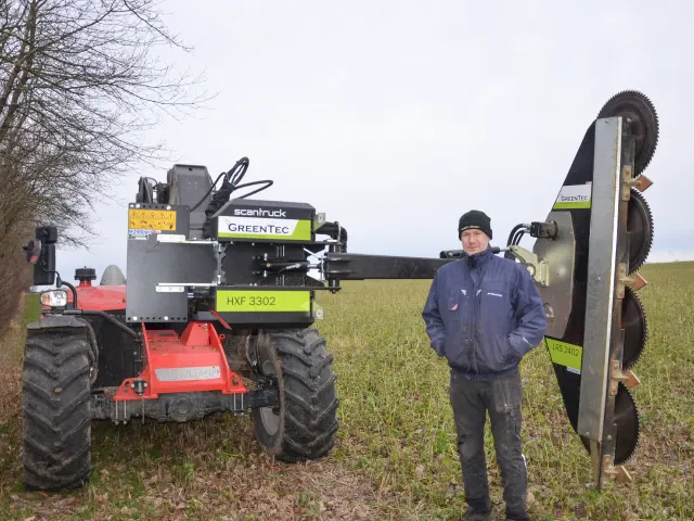 Hedgerow maintenance with GreenTec products