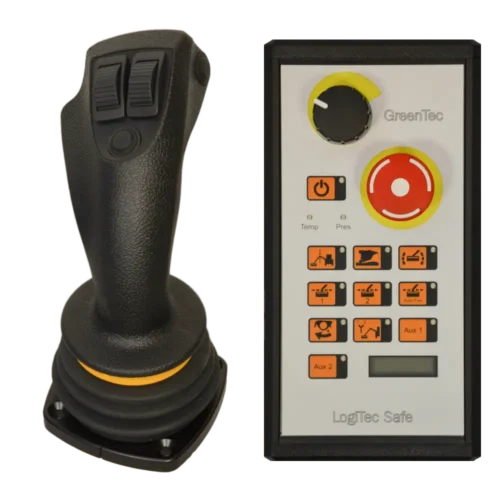 Standard equipment – Danfoss joystick with 4 proportional functions and control panel