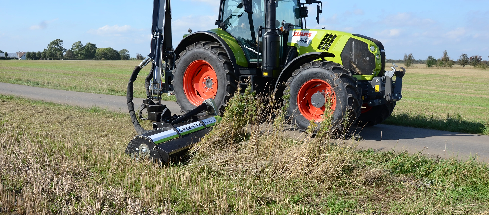 Flail mower in Denmark